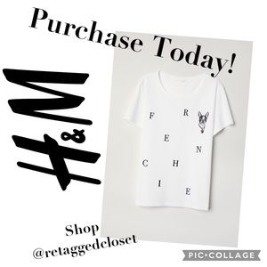 H&M “Frenchie ” T-Shirt - NWOT
